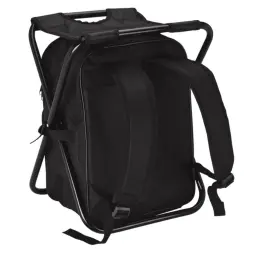 Picnic Chair Backpack Cooler Black